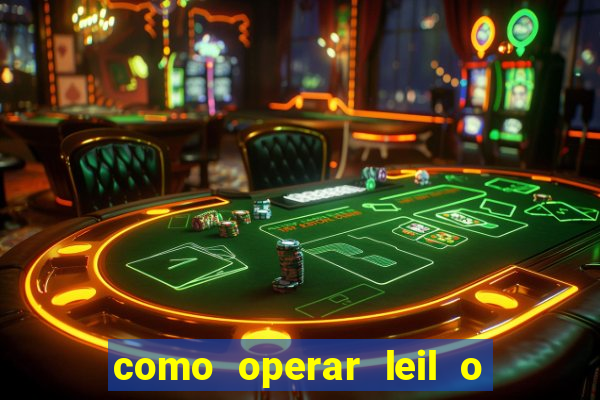 como operar leil o de abertura mini indice